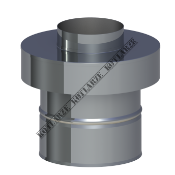 Jeremias Zakończenie pionowe systemu TWIN długość 250 mm płaszcz zewnętrzny wysoki połysk 360-TWIN 35B0 060/100