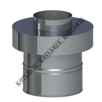 Jeremias Zakończenie pionowe systemu TWIN długość 250 mm płaszcz zewnętrzny wysoki połysk 360-TWIN 35B0 060/100