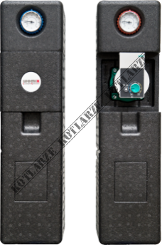 Grupa mieszająco – pompowa D-SMT 250 – DN 32 (1 1/4”) z izolacją, z pompą Grundfos Alpha 2 32-60