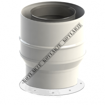 Jeremias Buderus złączka kotła Logamax GB022-20K, Logamax Plus GB122 80/125-80/125 z króćcami pomiarowymi i uszczelką