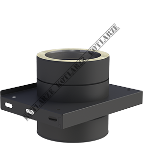 Jeremias DW-BLACK - Płyta fundamentowa Ø150mm dla wsporników pośrednich lakierowana na czarno