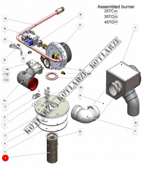 ACV HeatMaster - Rura palnika (HeatMaster 25-45 TC V15)