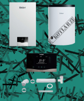 PAKIET KOCIOŁ KONDENSACYJNY 1-F VC 15CS/1-5 + VIH R 150/6 B + SENSOCOMFORT 720 + SPS SZ