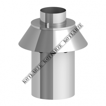 Jeremias Zakończenie pionowe systemu TWIN długość 250 mm płaszcz zewnętrzny wysoki połysk 360-TWIN 35B0 100/150