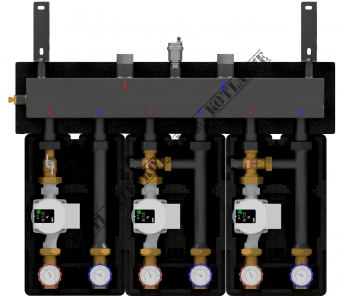 Zestaw DX 133 z pompami Grundfos UPM3S Auto 25-60