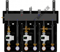 Zestaw DX 133 z pompami Grundfos UPM3S Auto 25-60