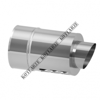 Jeremias Zakończenie poziome systemu TWIN długość 250 mm płaszcz zewnętrzny wysoki połysk 360-TWIN 350 80/125