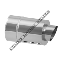 Jeremias Zakończenie poziome systemu TWIN długość 250 mm płaszcz zewnętrzny wysoki połysk 360-TWIN 350 80/125