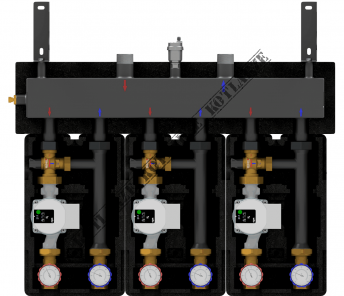 Zestaw DX 333 z pompami Grundfos UPM3S Auto 25-60