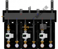 Zestaw DX 132 z pompami Grundfos UPM3S Auto 25-60