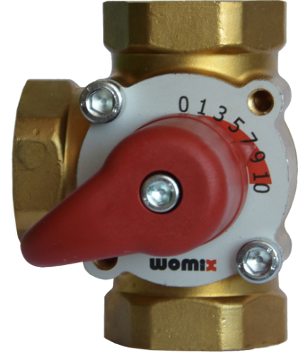 Zawór mieszający 3-dr. MIX M 3-20 M – 1” GZ, 3/4”, kv 6,3