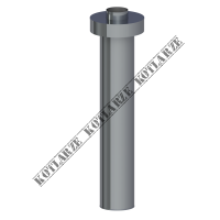 Jeremias Zakończenie pionowe systemu TWIN długość 750 mm płaszcz zewnętrzny wysoki połysk 360-TWIN 36A0 060/100