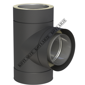 Jeremias DW-BLACK - Trójnik 90° Ø150mm