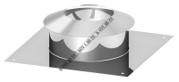 Jeremias Przykrycie wylotu komina stal nierdzewna (z kołnierzem) TWIN 630 060/100