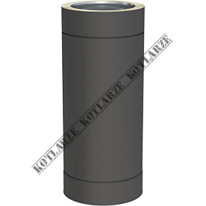 Jeremias DW-BLACK - Rura dł. 500mm Ø150mm lakierowana na czarno