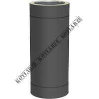 Jeremias DW-BLACK - Rura dł. 500mm Ø150mm lakierowana na czarno