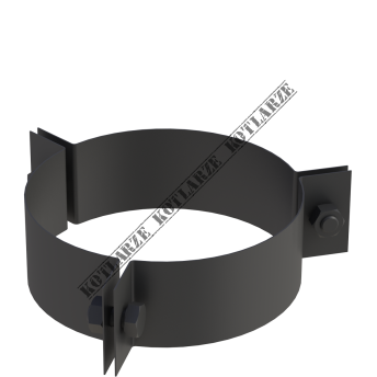 Jeremias DW-BLACK - Obejma 3 punktowa Ø150mm do naciągu liną lakierowana na czarno