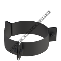 Jeremias DW-BLACK - Obejma 3 punktowa Ø150mm do naciągu liną lakierowana na czarno