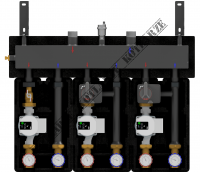 Zestaw DX 122 z pompami Grundfos UPM3S Auto 25-60