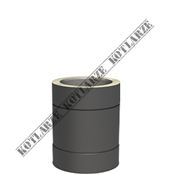 Jeremias DW-BLACK - Rura dł. 250mm Ø150mm lakierowana na czarno