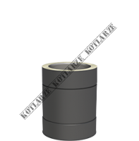 Jeremias DW-BLACK - Rura dł. 250mm Ø150mm lakierowana na czarno