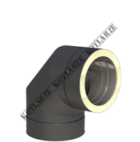 Jeremias DW-BLACK - Kolano 90° Ø150mm