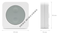 SB600  Podwójny przycisk "OneTouch" systemu Smart Home, ZigBee, 2xAAA