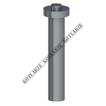 Jeremias Zakończenie pionowe systemu TWIN długość 750 mm płaszcz zewnętrzny wysoki połysk 360-TWIN 36A0 80/125
