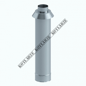 Jeremias Zakończenie pionowe systemu TWIN długość 750 mm płaszcz zewnętrzny wysoki połysk 360-TWIN 36A0 100/150