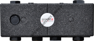 Rozdzielacz CX 2F dla systemu MIX-BOX, dla 2 stref grzewczych