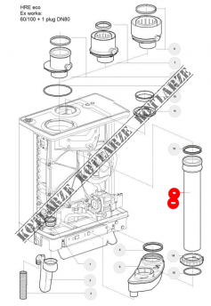 ACV Kompakt - Rura spalin (HR 24 , 24/28)