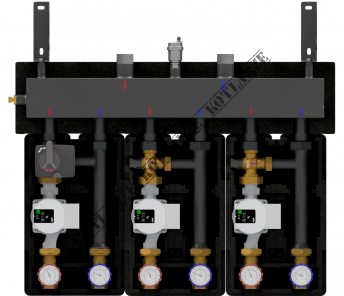 Zestaw DX 233 z pompami Grundfos UPM3S Auto 25-60