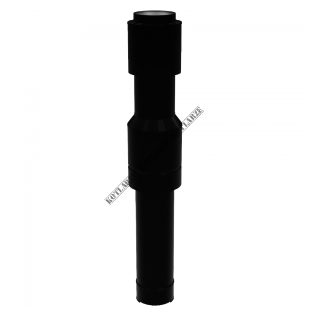 Jeremias Zakończenie pionowe systemu TWIN długość 930 mm, czarne do montażu z TWIN-P361 TWIN 36B0 080/125