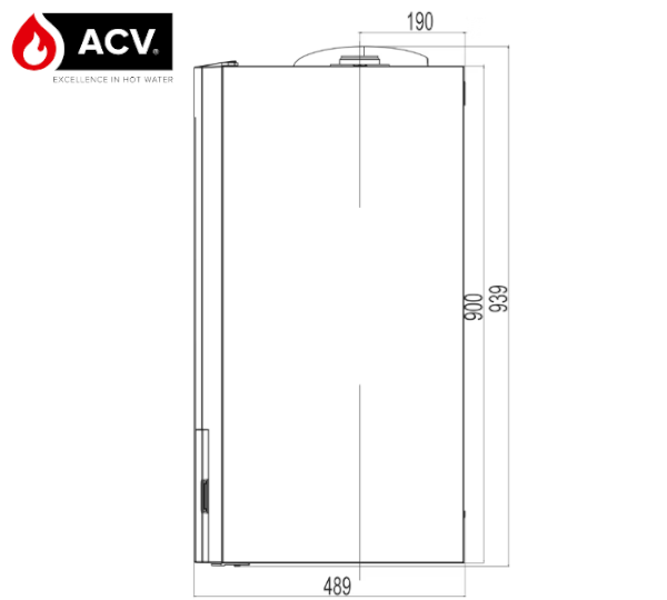 Wymiary ACV Ilea Excellence - bok