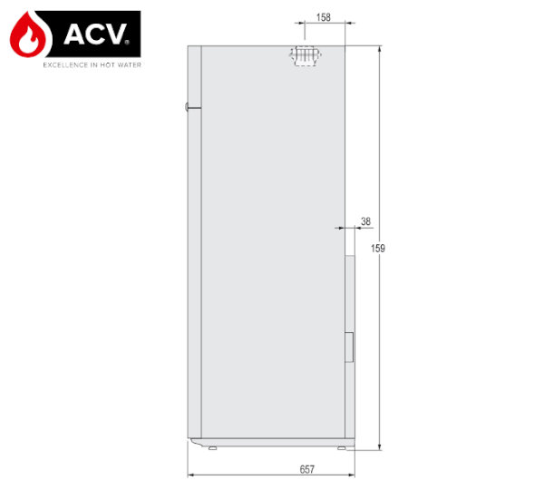 Wymiary ACV Ilea Excellence - bok