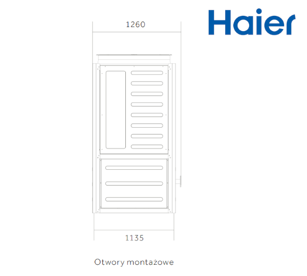 Wymiary Haier Super Clima CA0070HANH