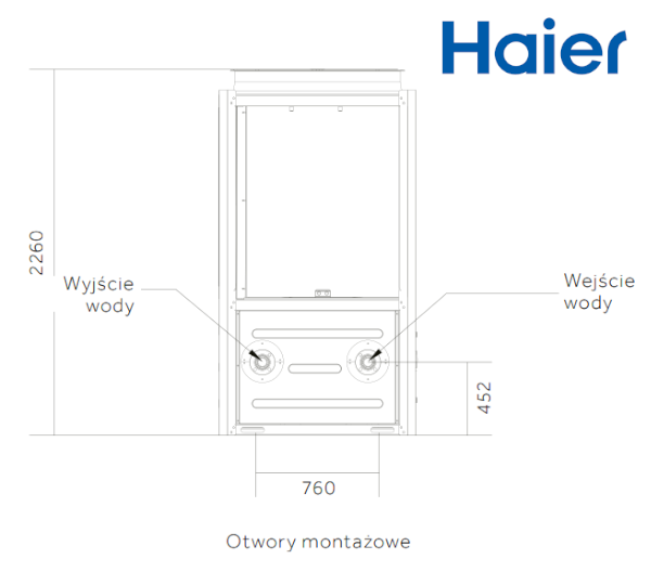 Wymiary Haier Super Clima CA0070HANH