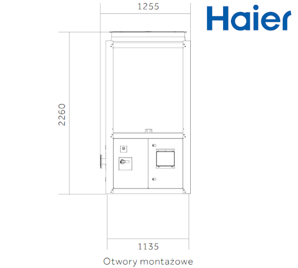 Wymiary Haier Super Clima CA0070HANH