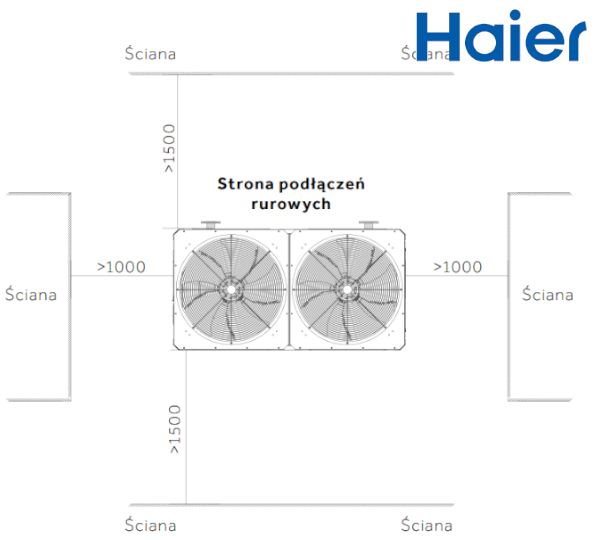 Wymiary Haier Super Clima CA0070HANH