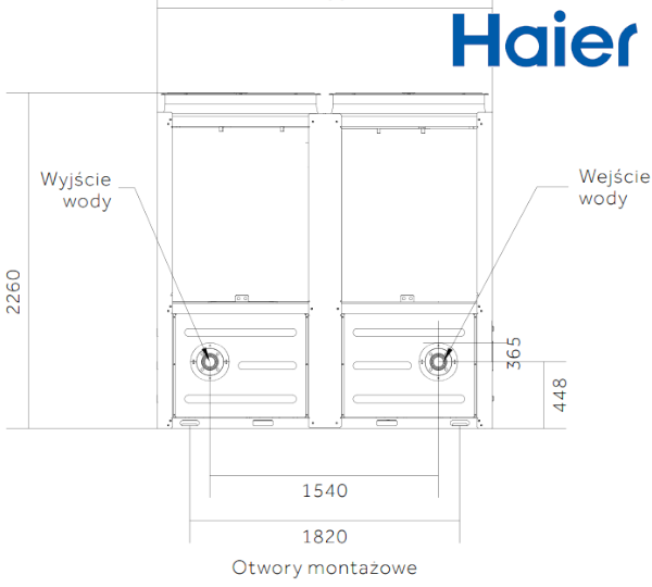 Wymiary Haier Super Clima CA0070HANH